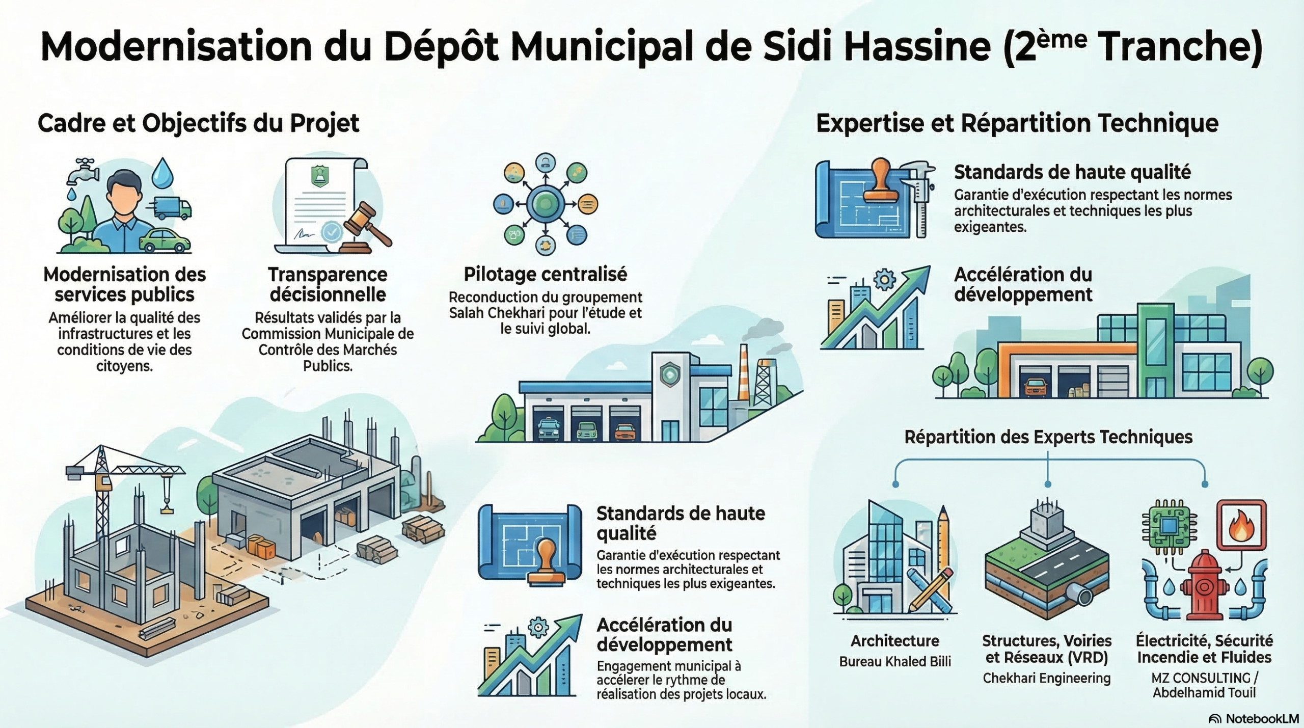 Avis au Public : Résultats de la désignation des concepteurs pour le projet d’aménagement du dépôt municipal de Sidi Hassine (2ème Tranche)